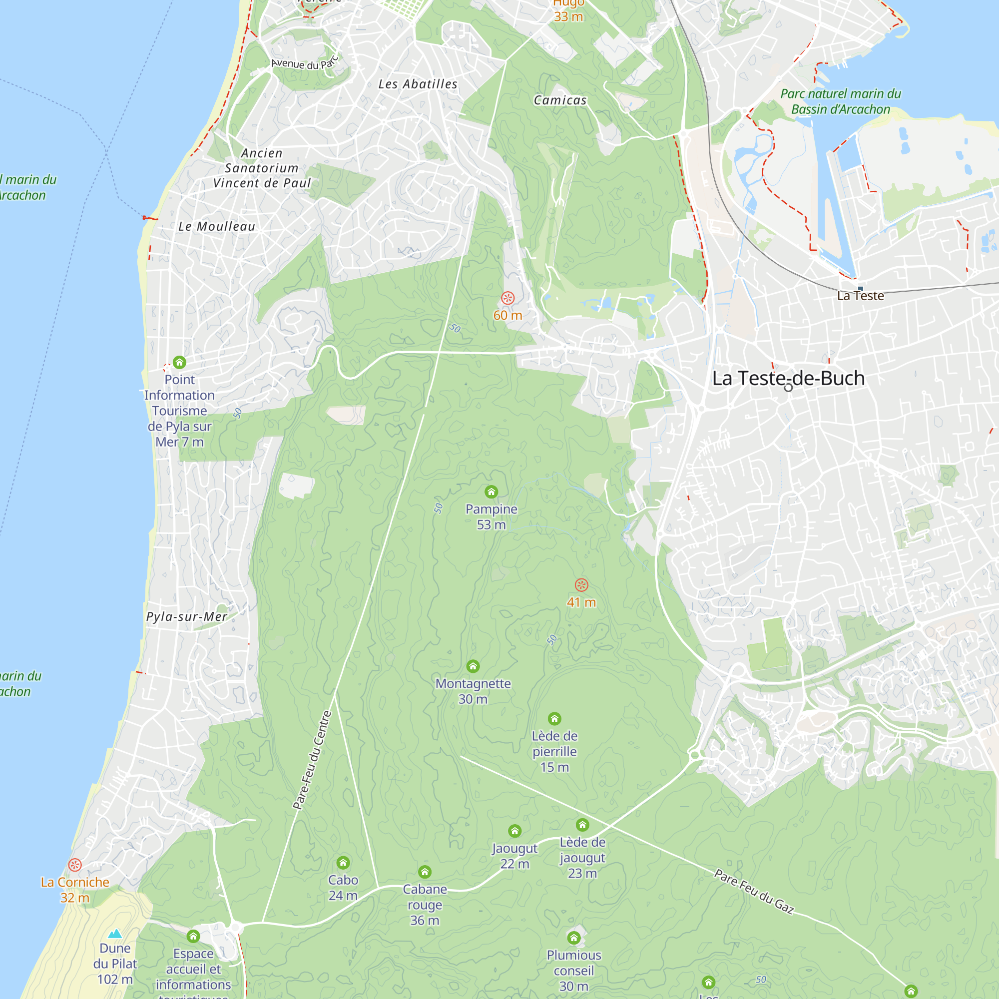 Acacias map