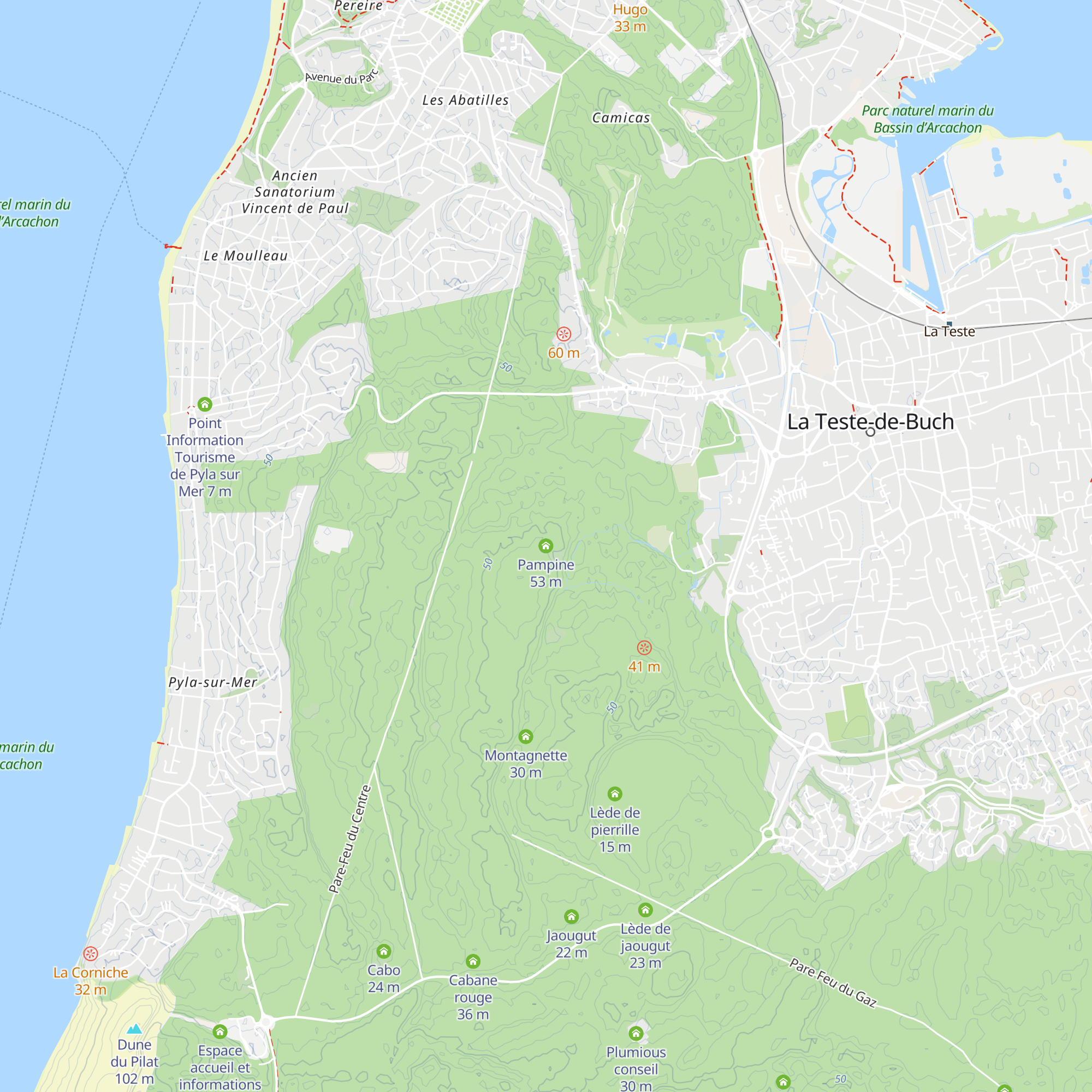 Pampine map