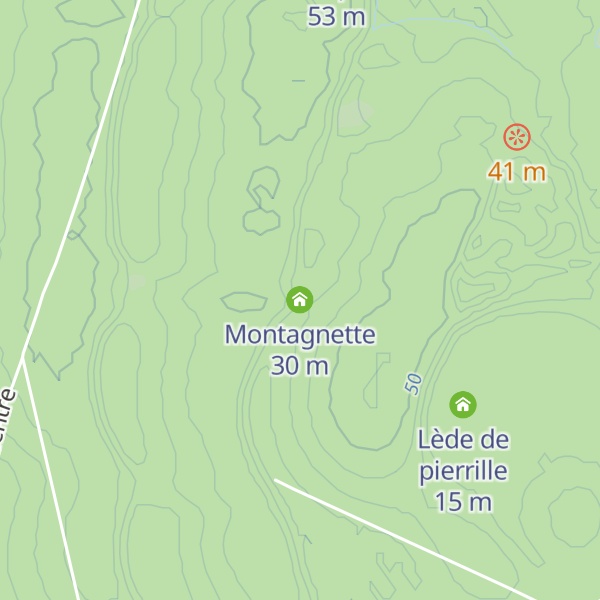 Map of Montagnette