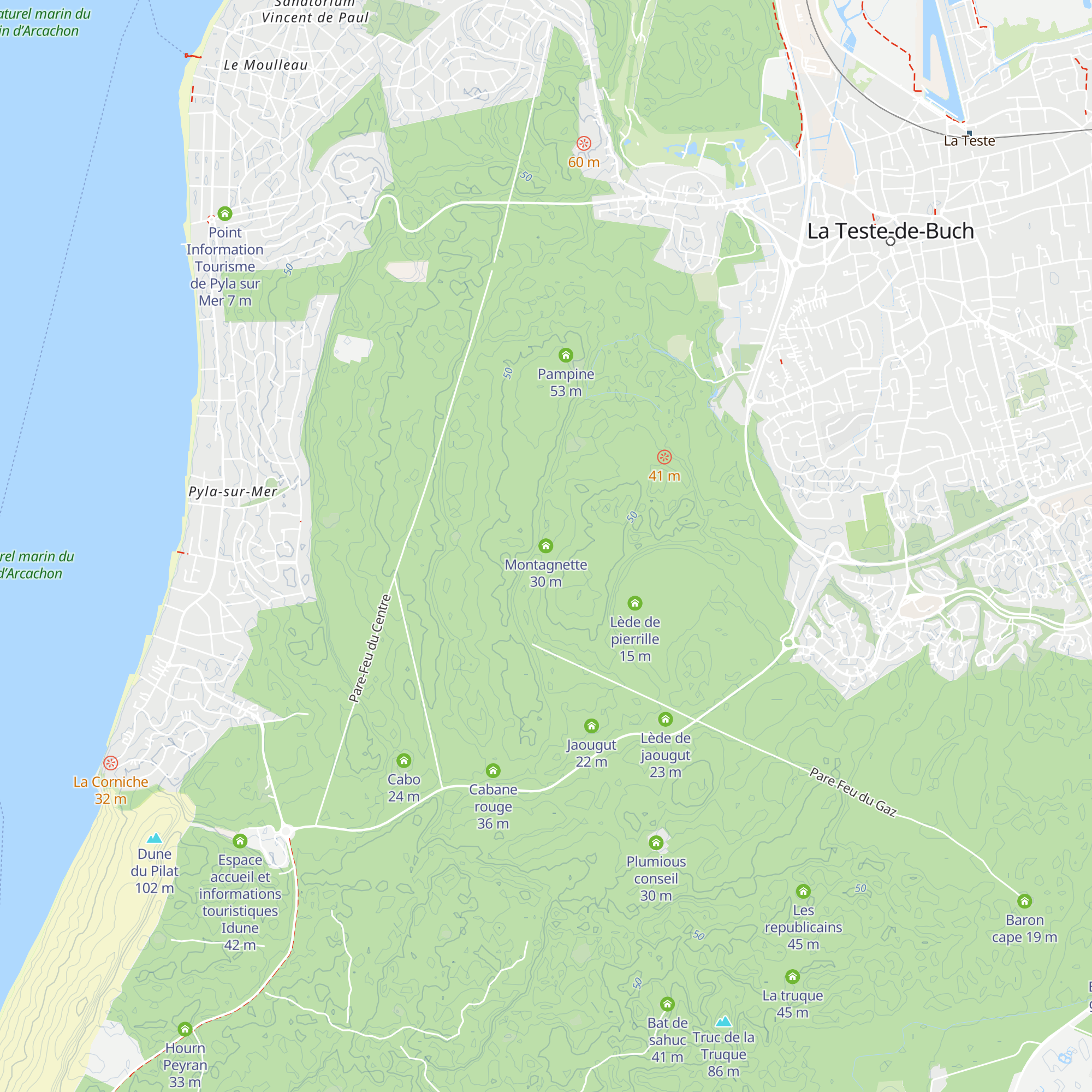 Montagnette map