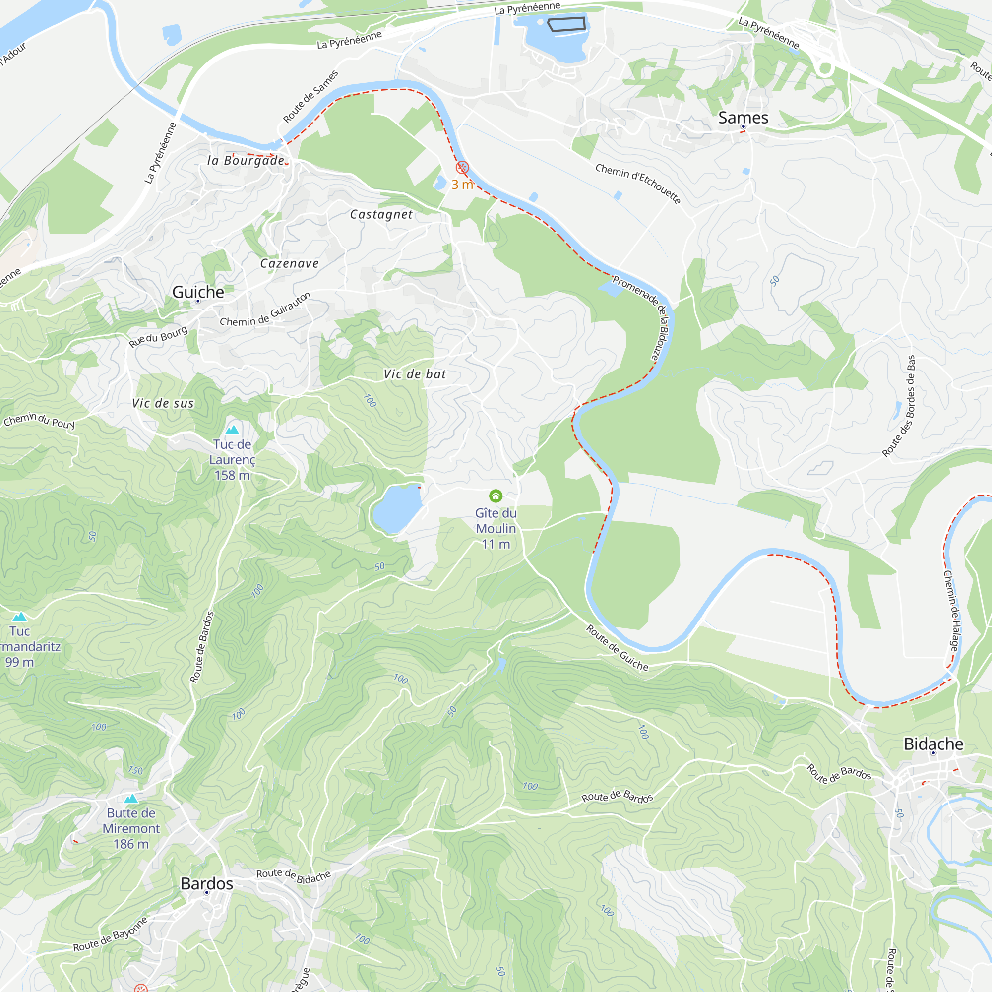 Gîte du Moulin map