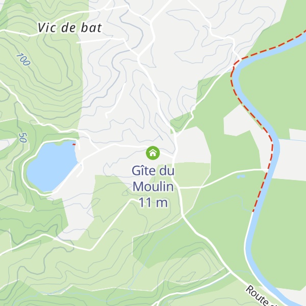 Map of Gîte du Moulin