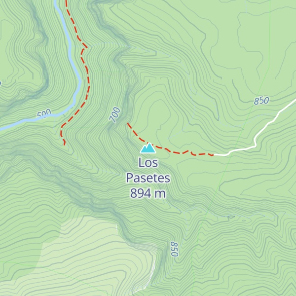 Map of Los Pasetes