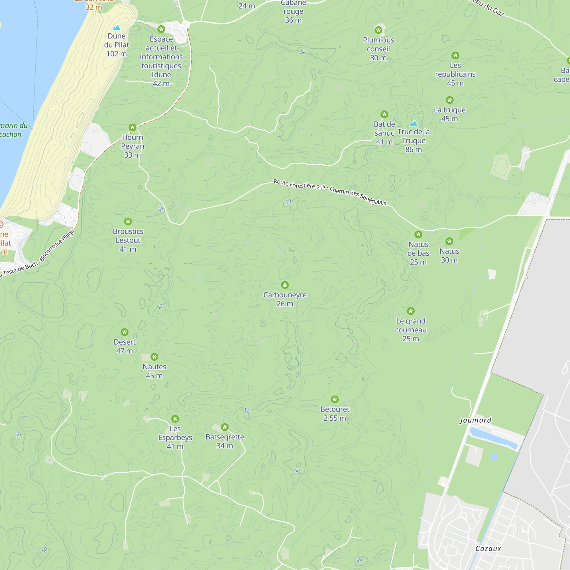 Carbouneyre map