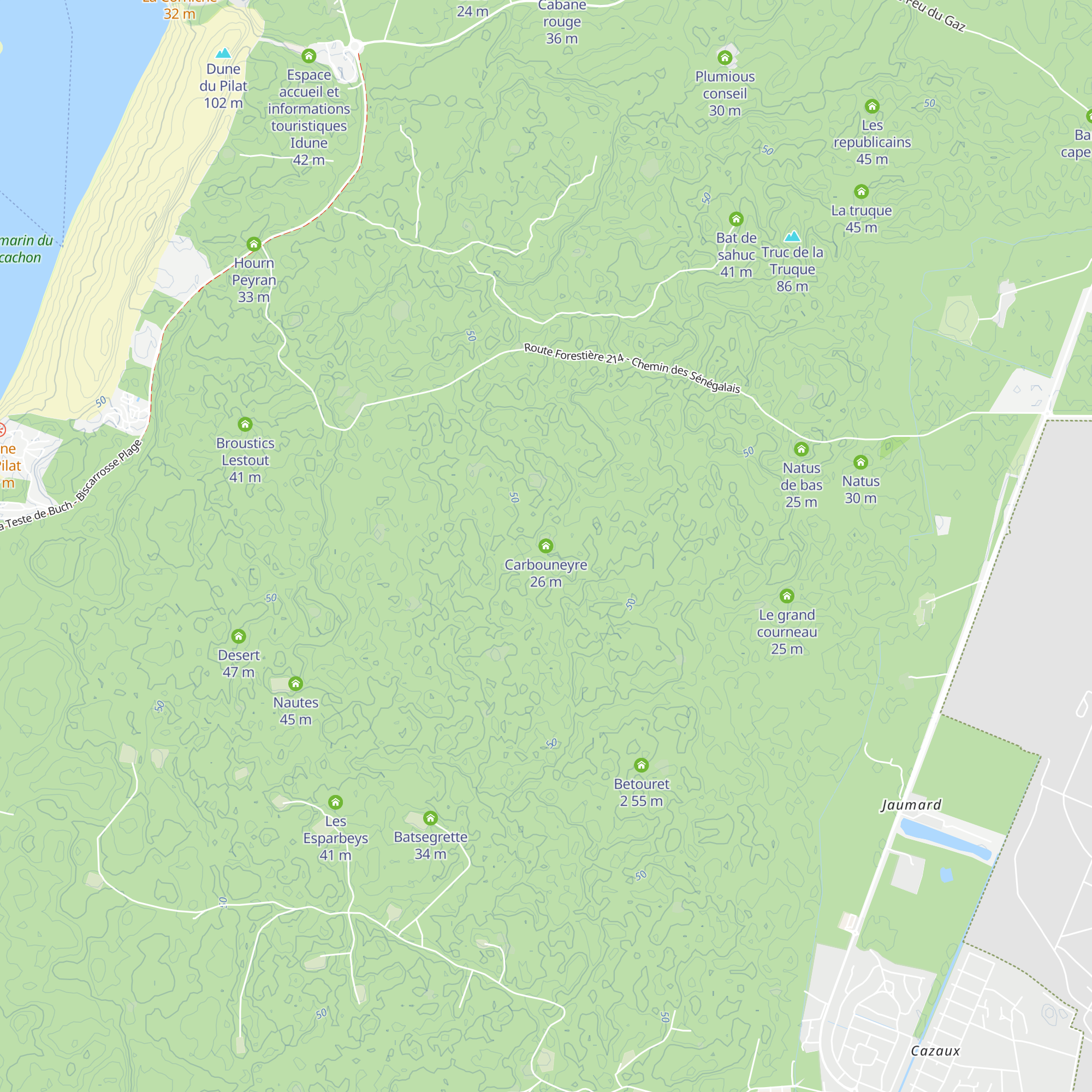Carbouneyre map
