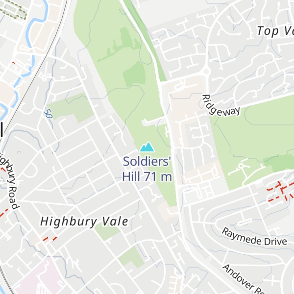 Map of Soldiers' Hill
