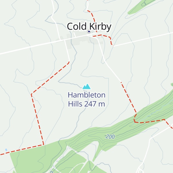 Map of Hambleton Hills