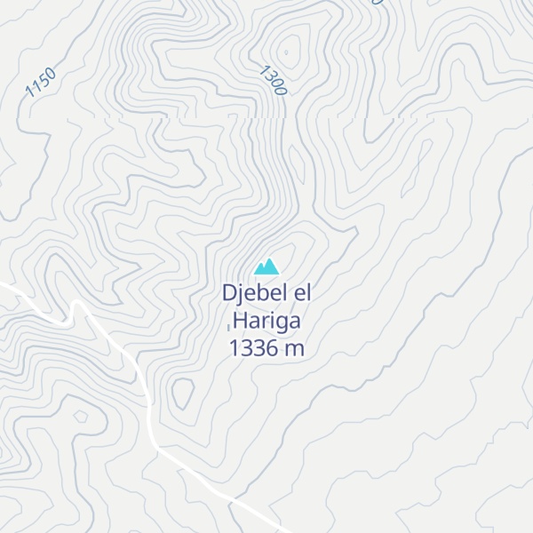 Map of Djebel el Hariga