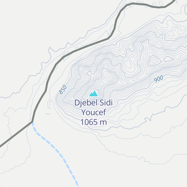 Map of Djebel Sidi Youcef