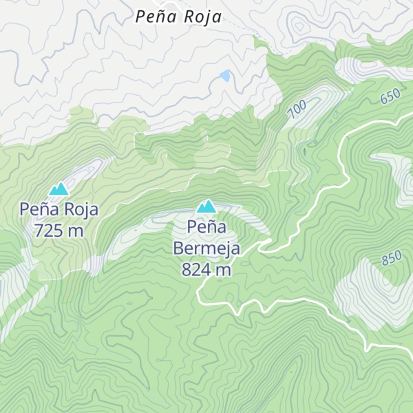 Map of Peña Bermeja