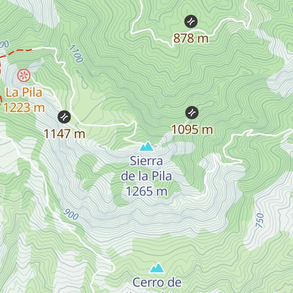 Map of Sierra de la Pila