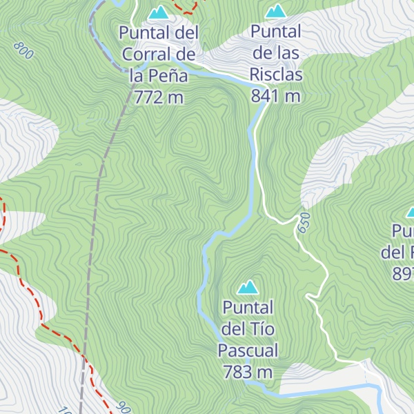 Map of Refugio del Agua de Tomás