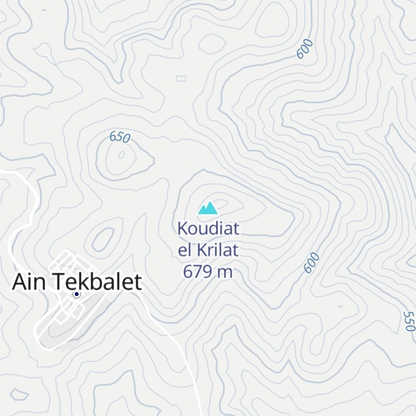 Map of Koudiat el Krilat