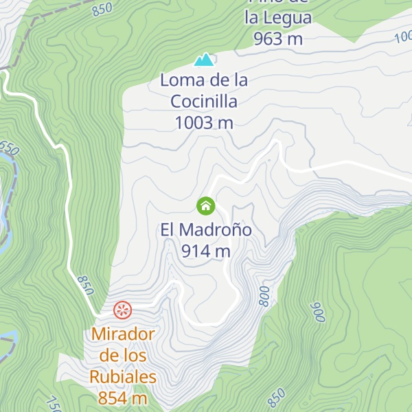 Map of El Madroño