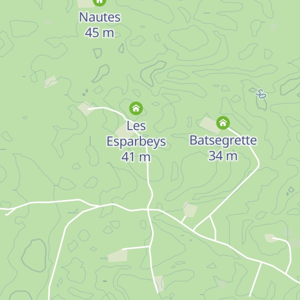 Map of Les Deux Hourns