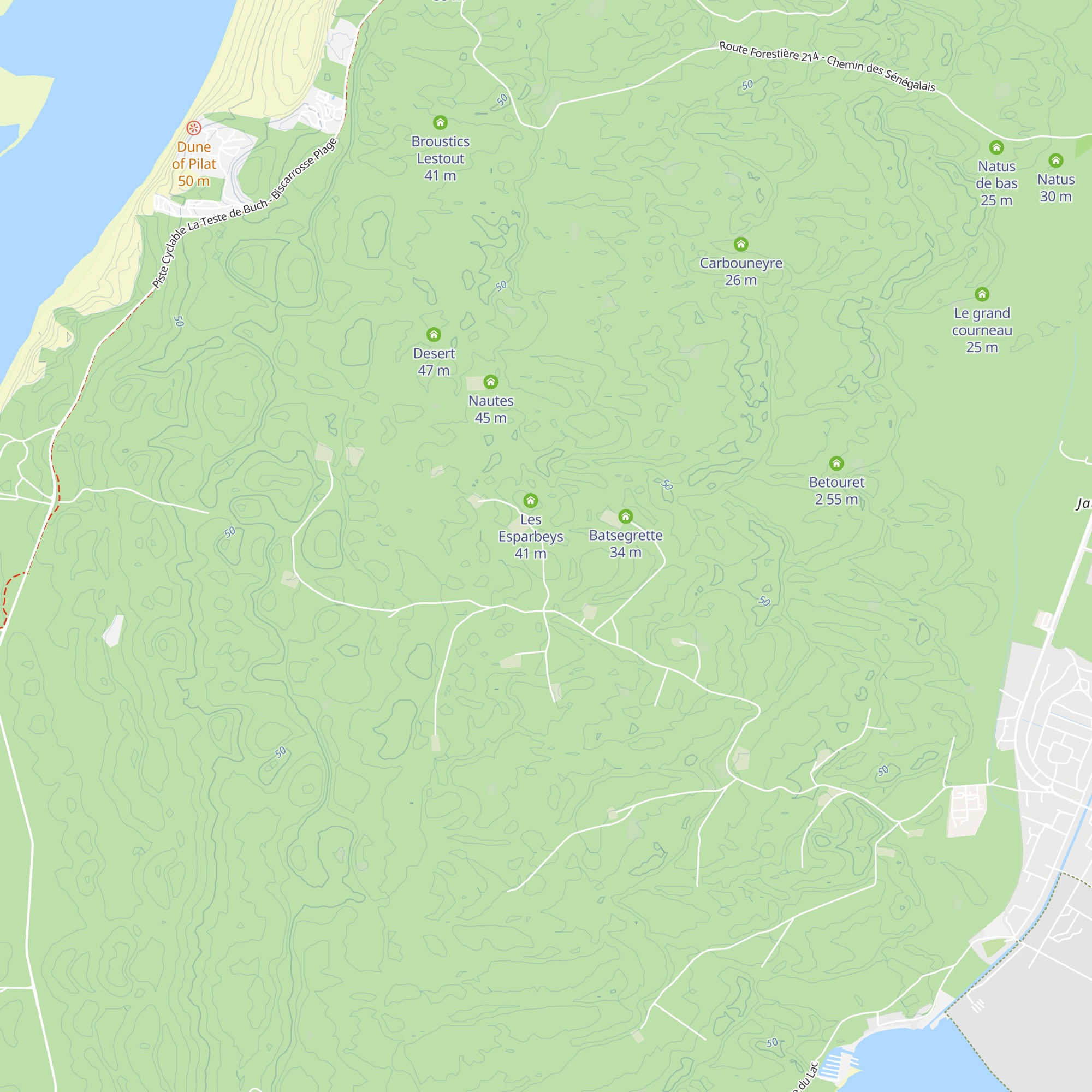 Les Deux Hourns map