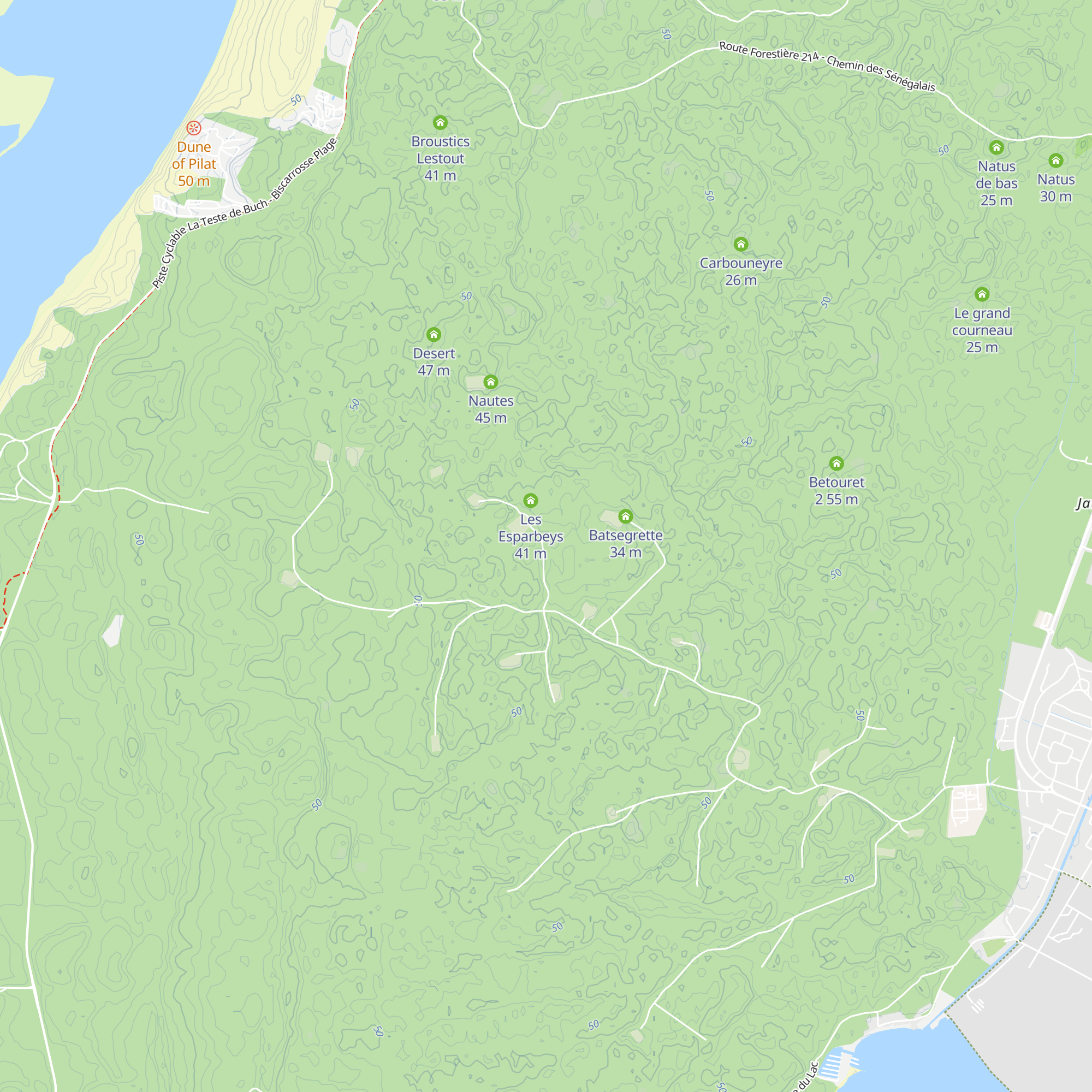 Les Deux Hourns map