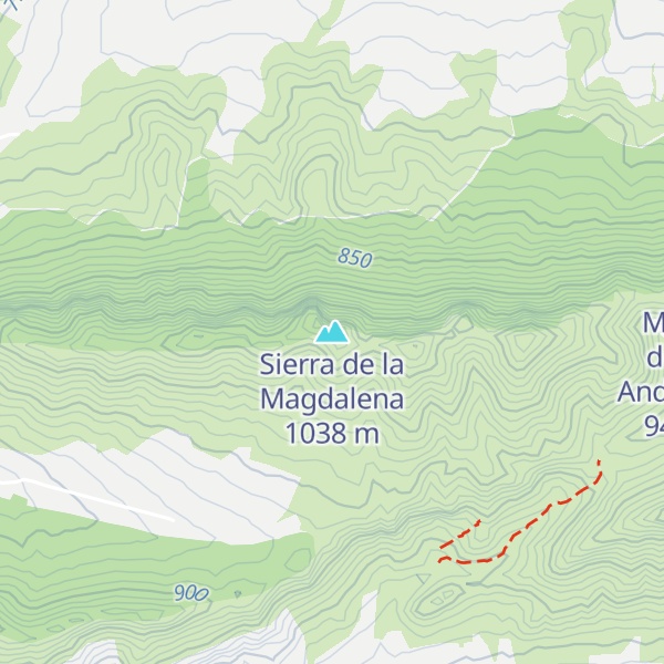 Map of Sierra de la Magdalena