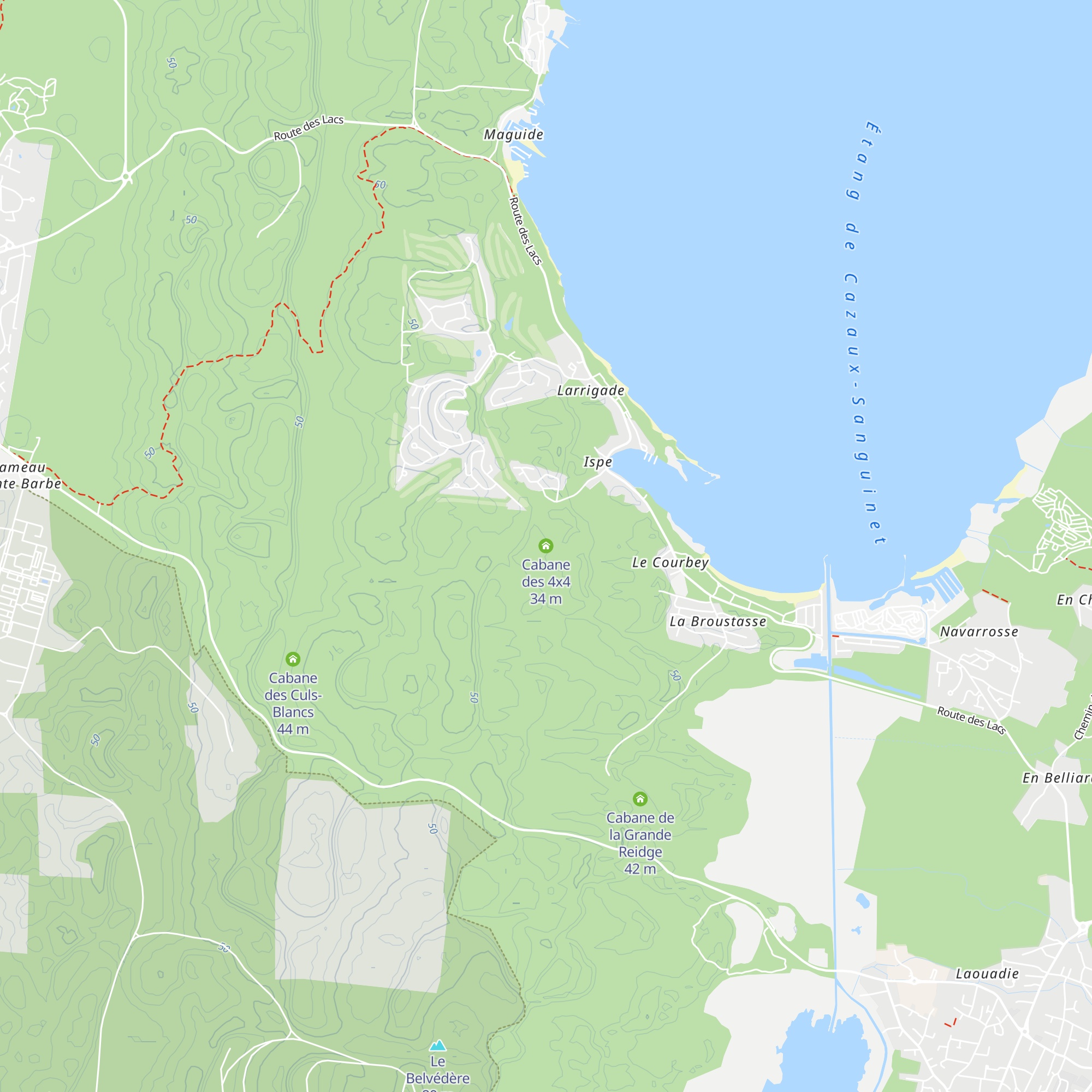 Cabane des 4x4 map