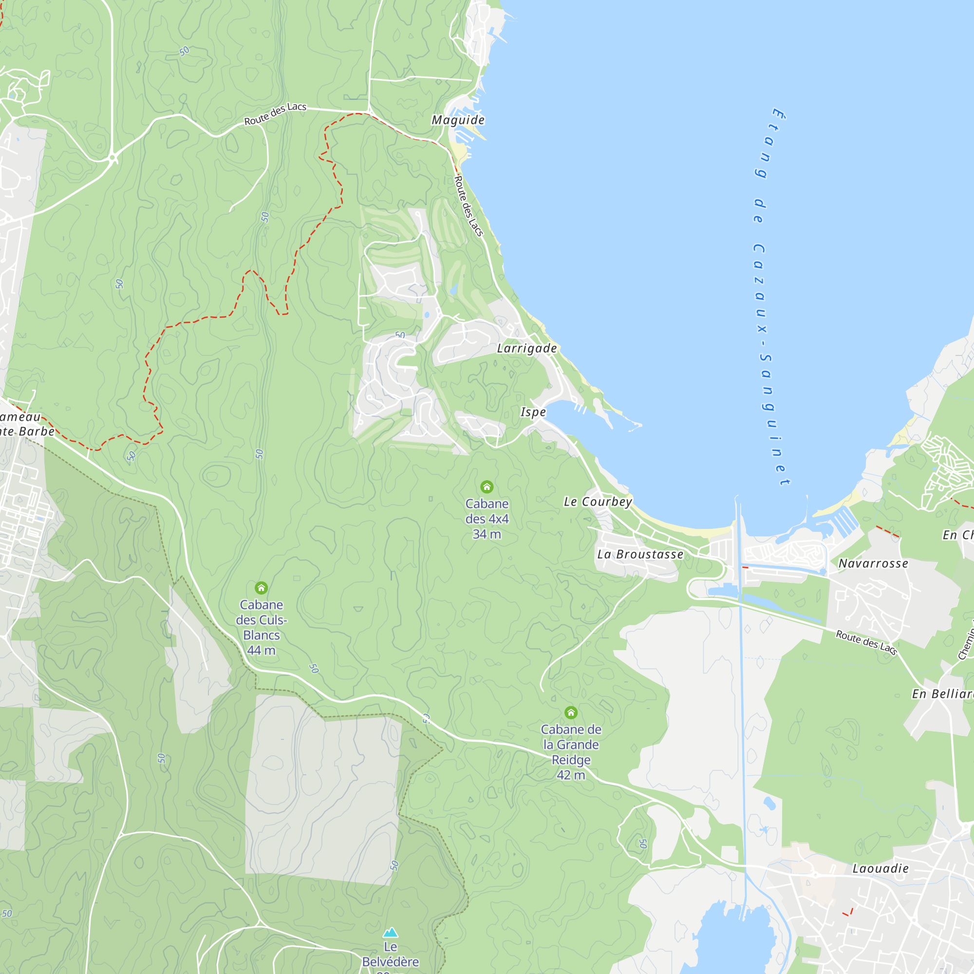 Cabane des 4x4 map