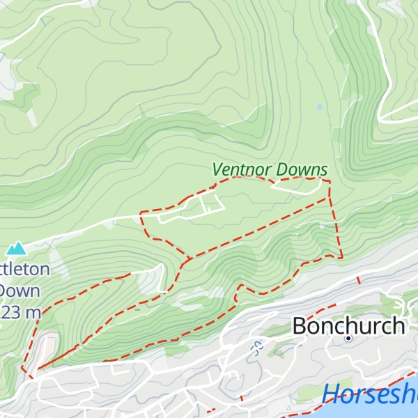 Map of St Boniface Down