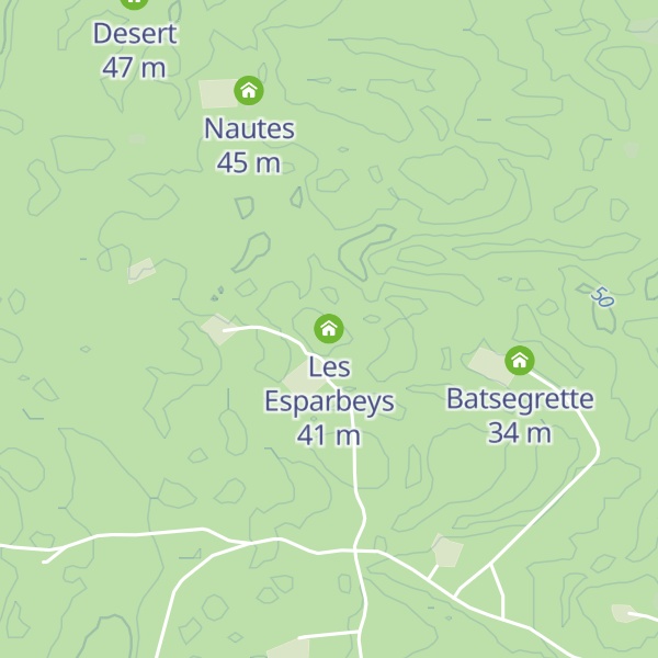 Map of Les Esparbeys