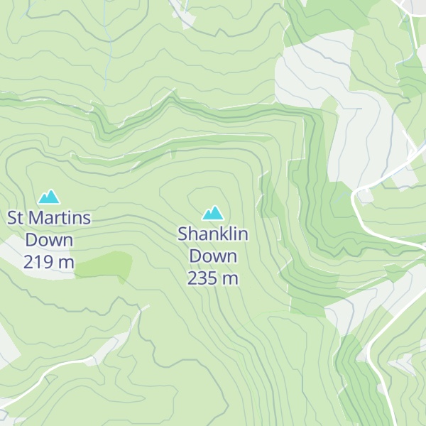 Map of Shanklin Down