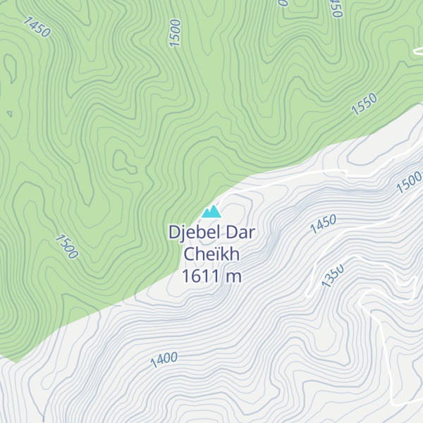 Map of Djebel Dar Cheïkh