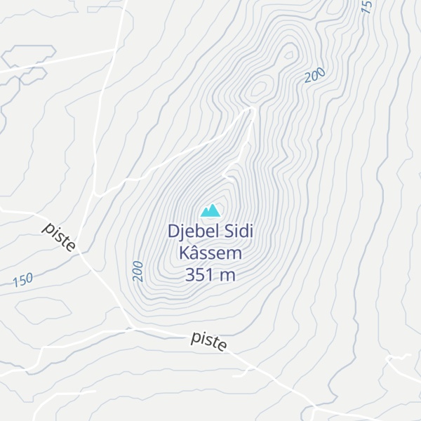 Map of Djebel Sidi Kâssem