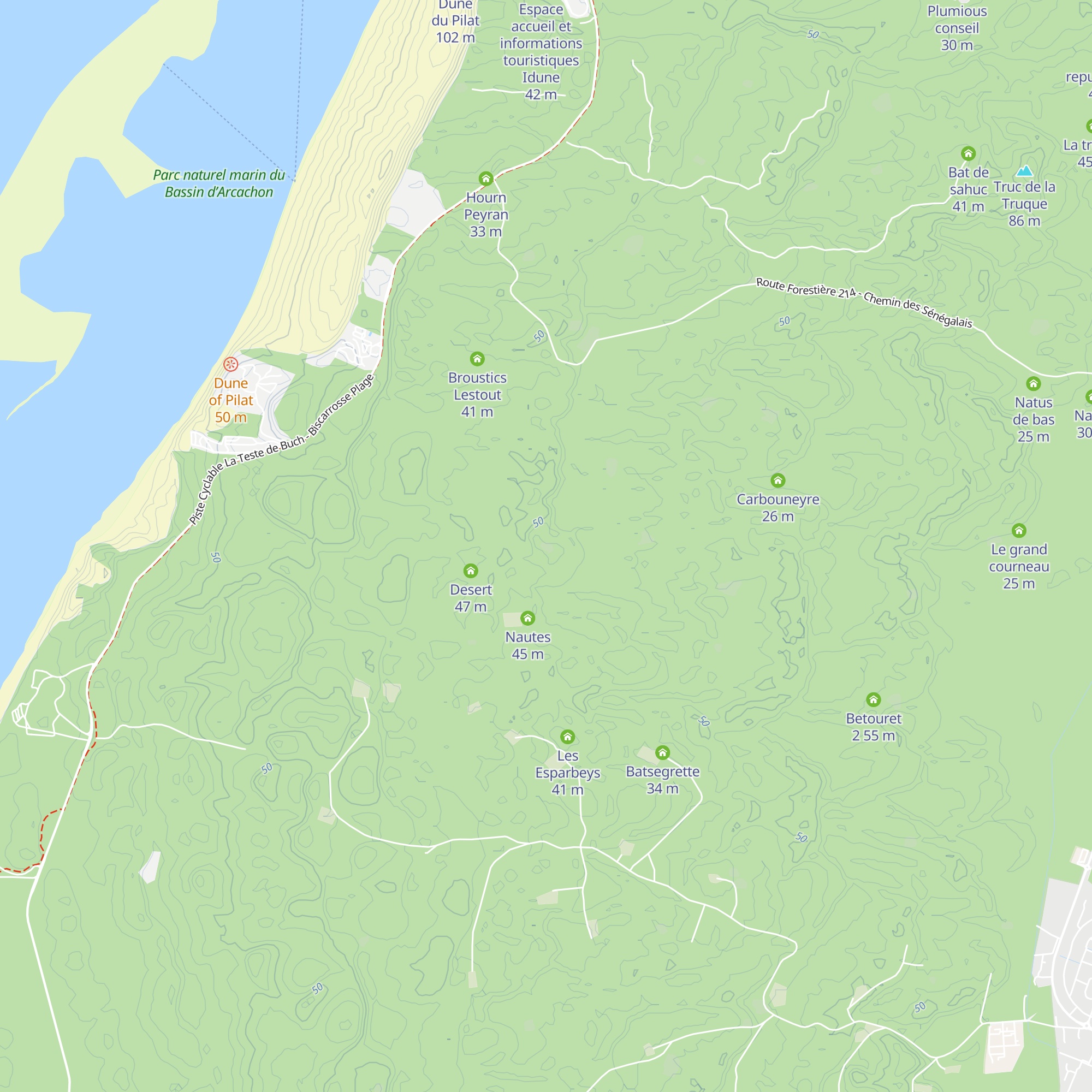 Guiraute de Haut map