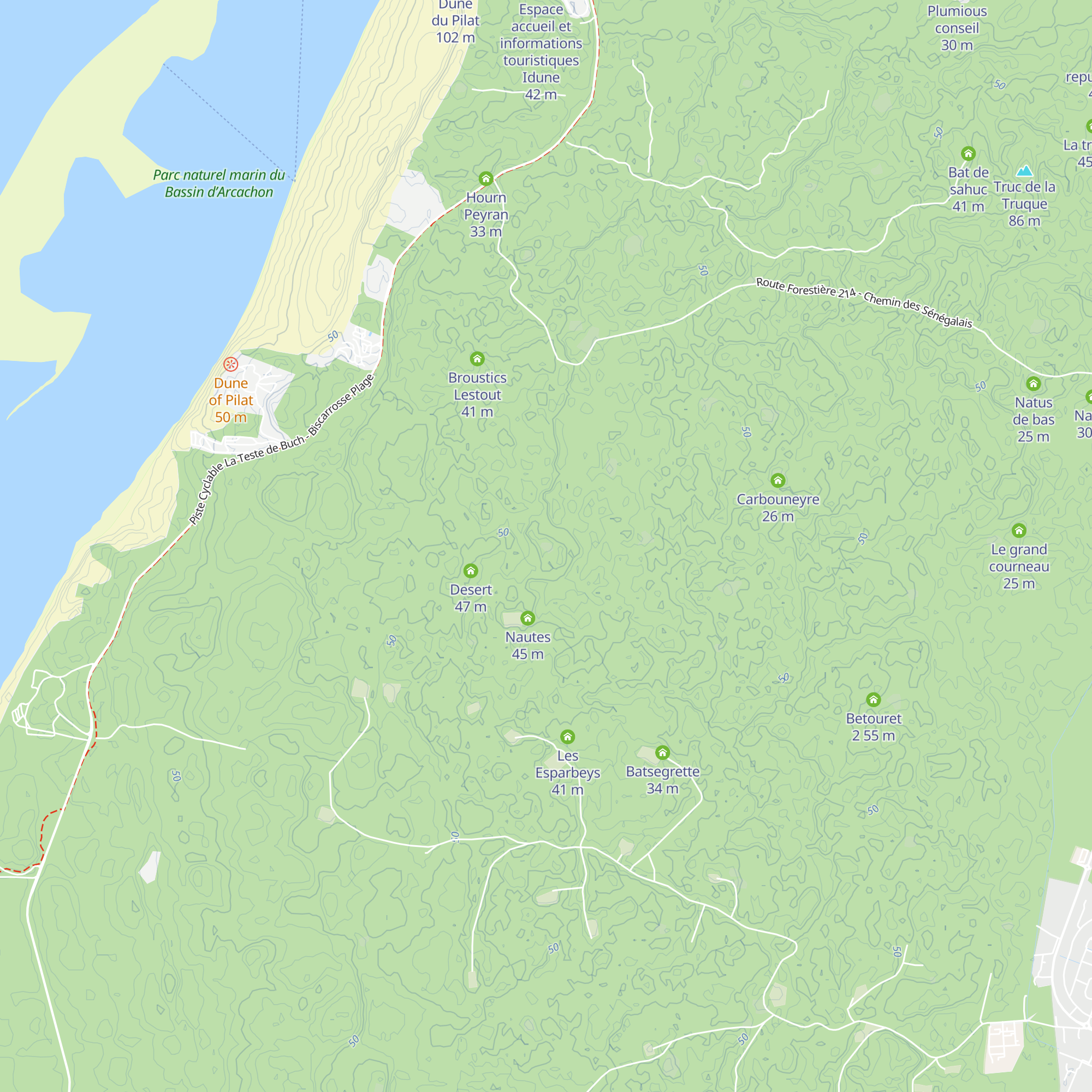 Guiraute de Haut map
