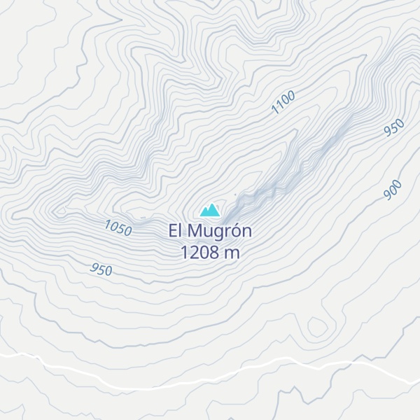 Map of El Mugrón