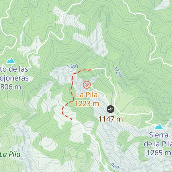 Map of Pico Los Cenajos