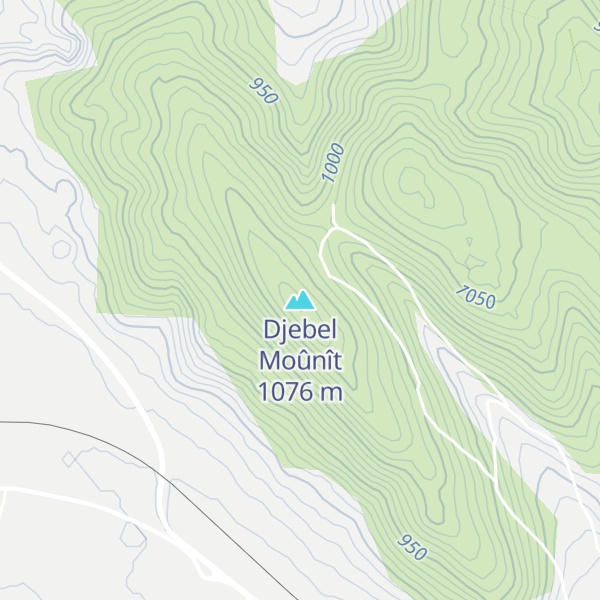 Map of Djebel Moûnît