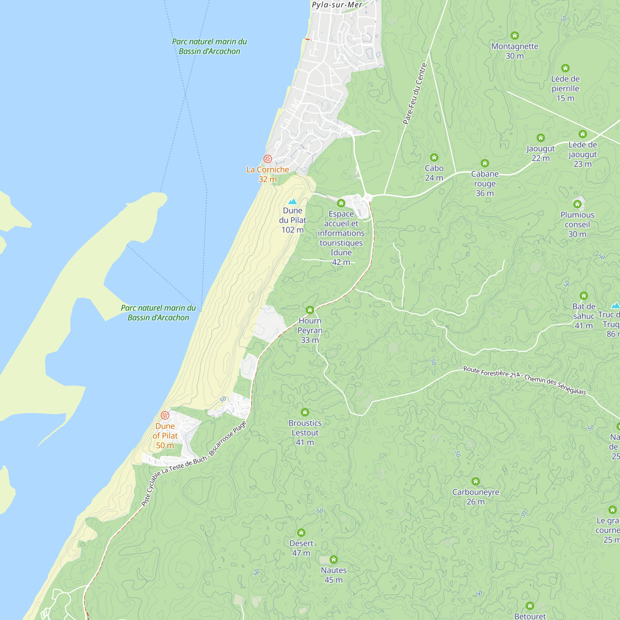 Hourn Peyran map