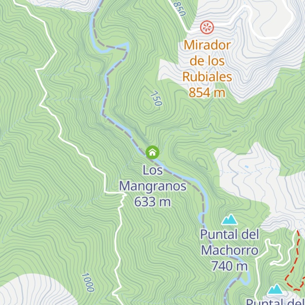 Map of Los Mangranos