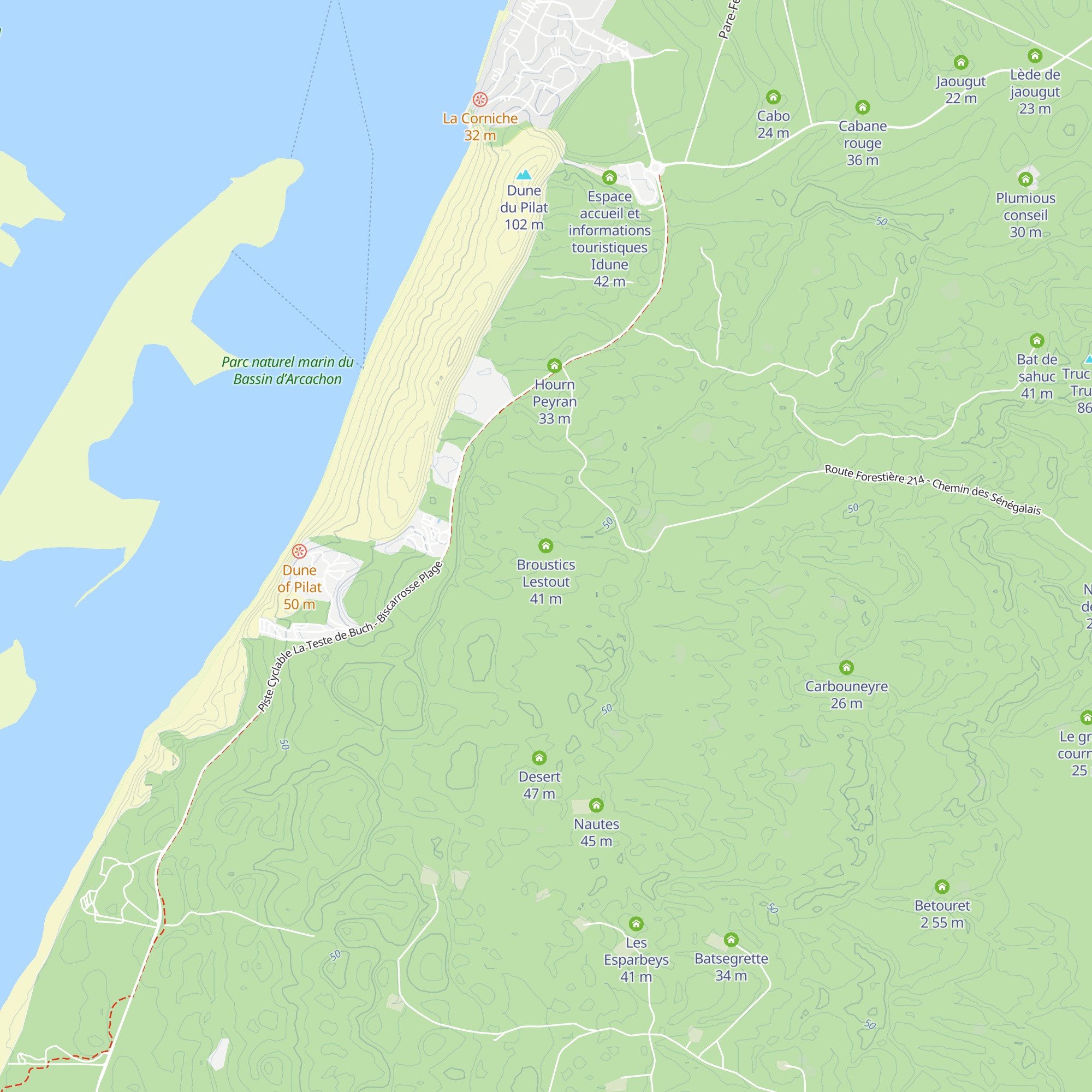 Broustics Lestout map