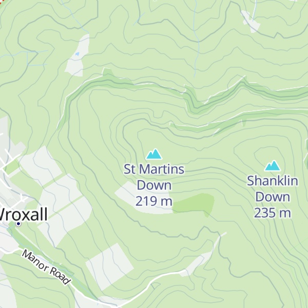 Map of St Martins Down