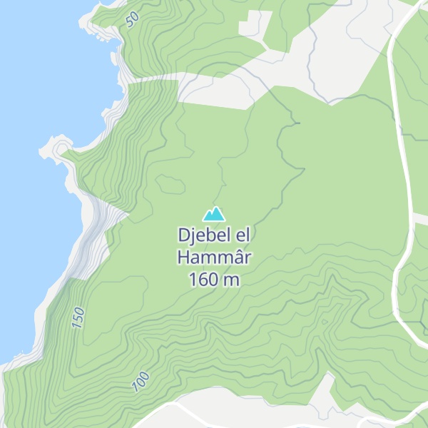 Map of Djebel el Hammâr