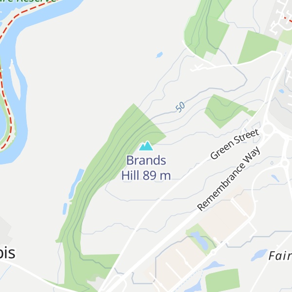 Map of Brands Hill