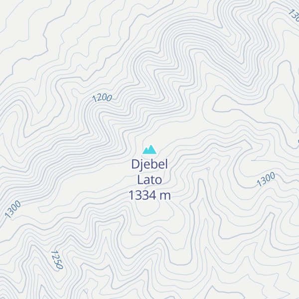 Map of Djebel Lato