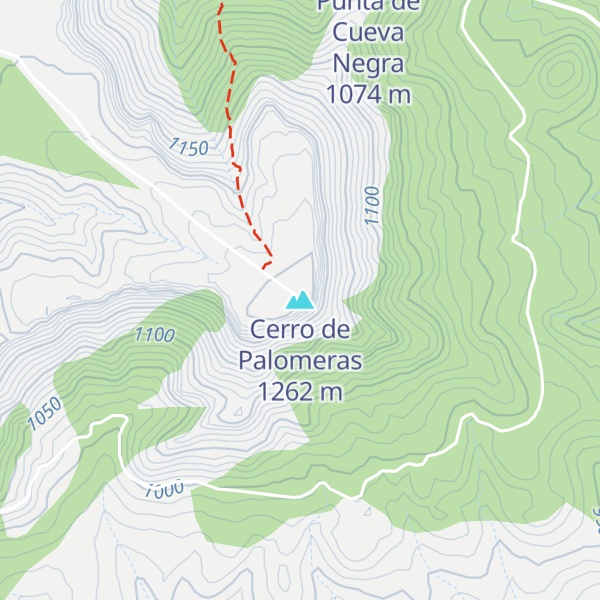 Map of Cerro de Palomeras