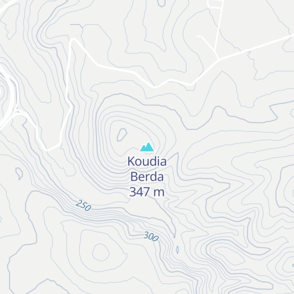 Map of Koudia Berda