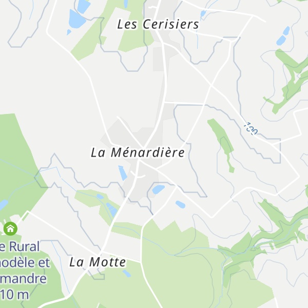 Map of Gîte Rural Delaunay