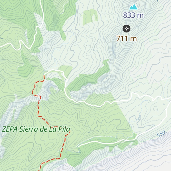 Map of Sierra del Águila