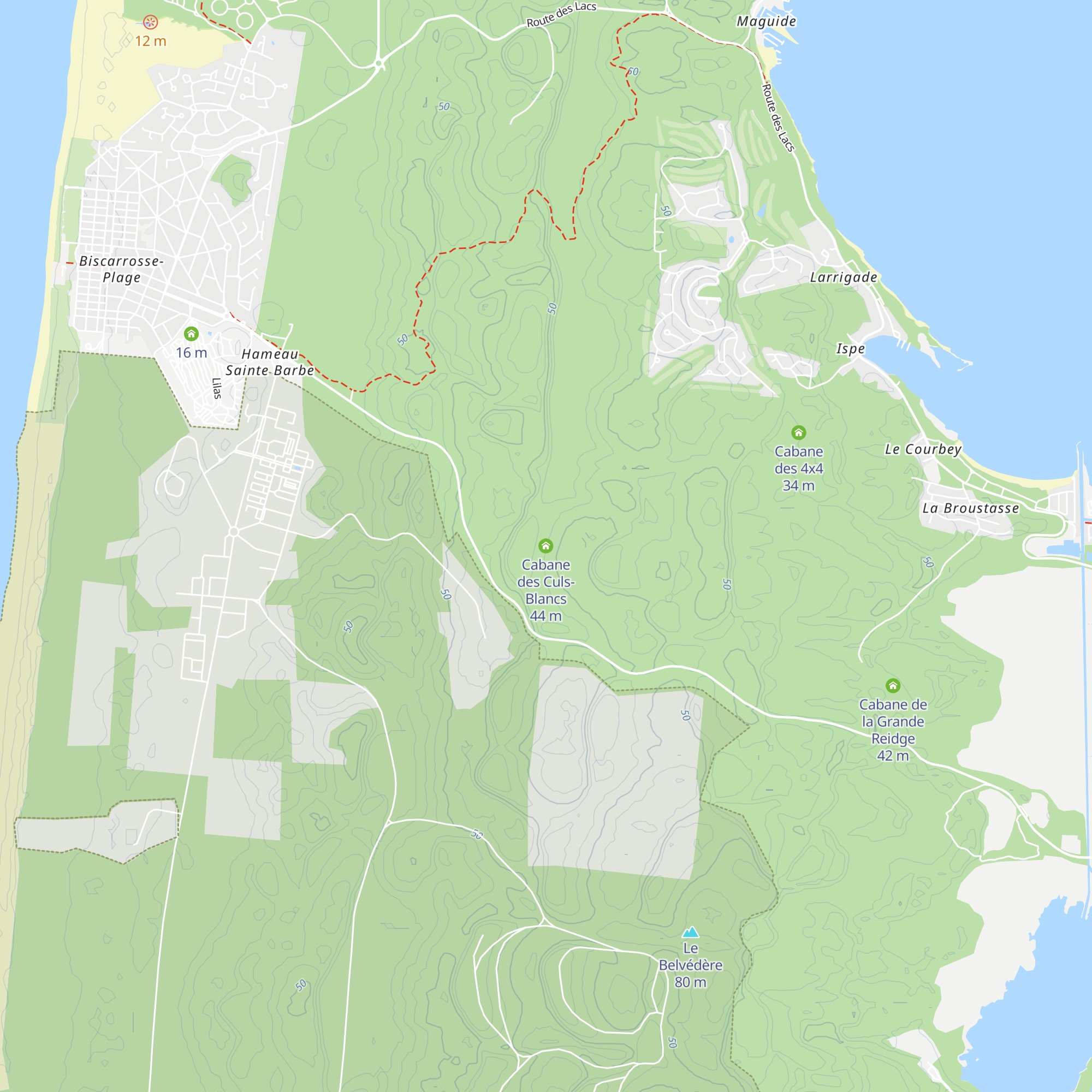 Cabane des Culs-Blancs map