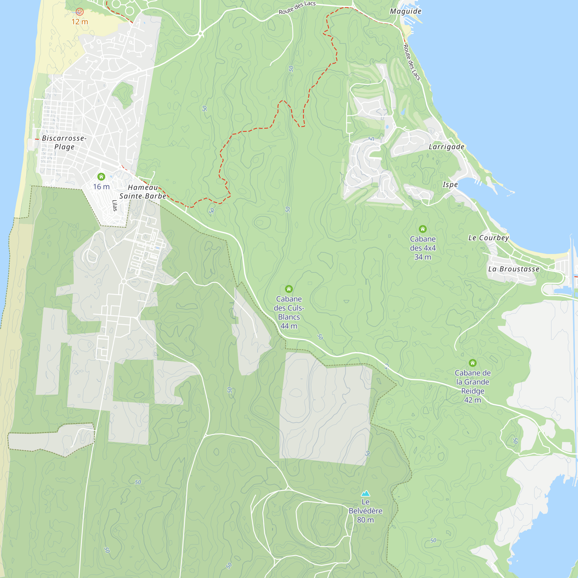 Cabane des Culs-Blancs map