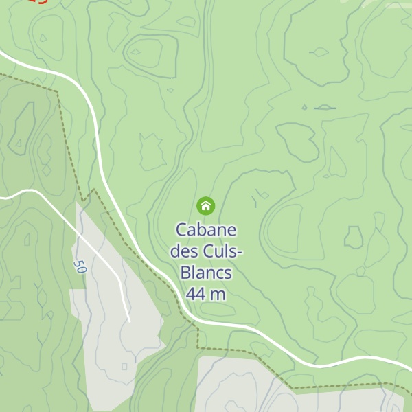 Map of Cabane des Culs-Blancs