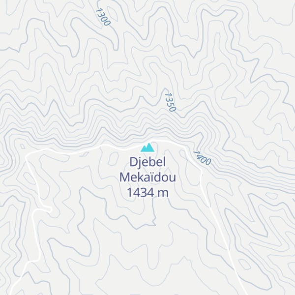 Map of Djebel Mekaïdou