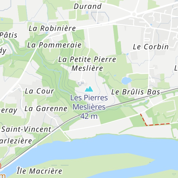 Map of Les Pierres Meslières